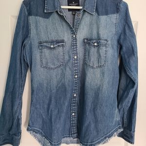 Denim Mixed Wash Buttonup